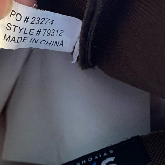 4 for $20 SALE! Union Pacific Embroidered Canvas Market Tote, Brown, OS - Picture 5 of 10